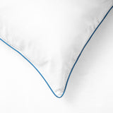 Navy bamboo sheet corner