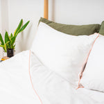 peach bamboo bedding and pillowcases