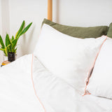 peach bamboo bedding and pillowcases
